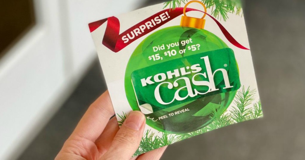 hand holding Surprise Kohl's Cash