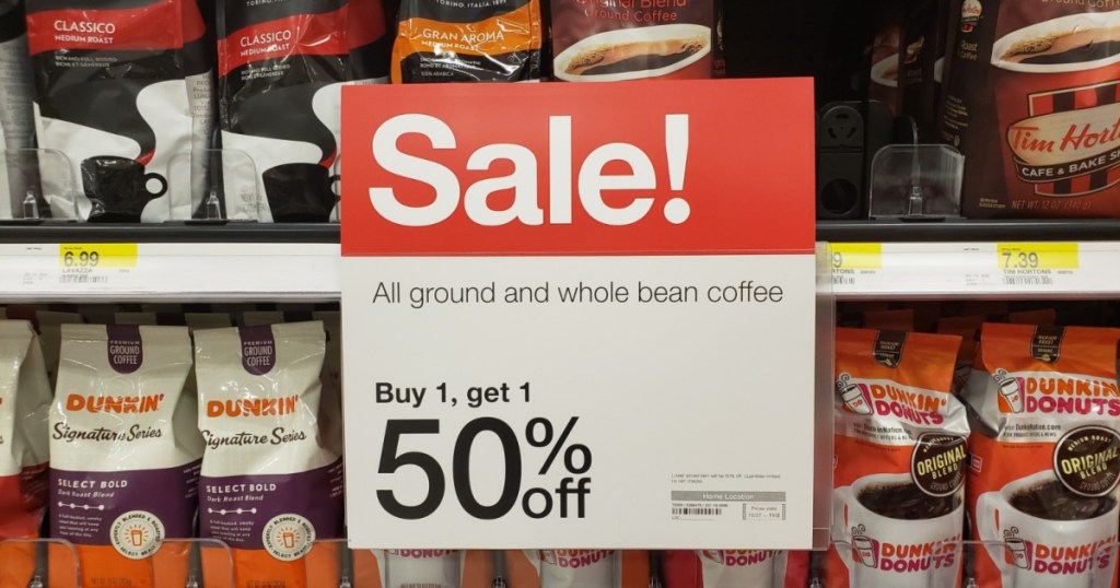 coffee on sale at target