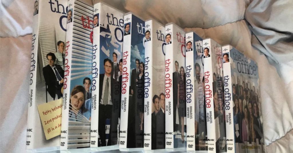 The office full season dvds spread out