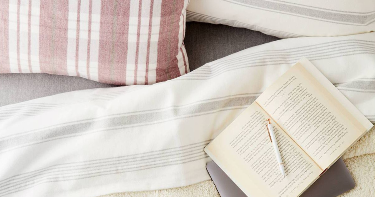 threshold striped sheet set