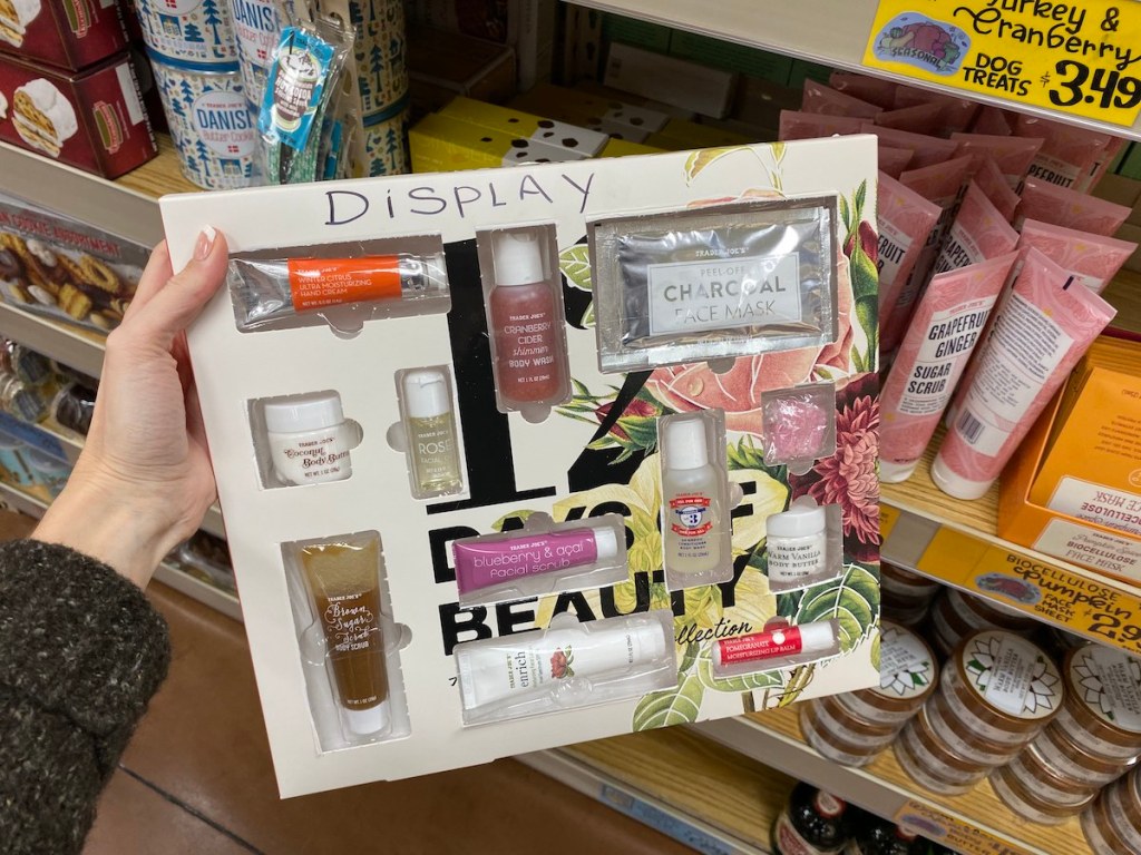 Trader Joe's 12 Days of Beauty showign contents