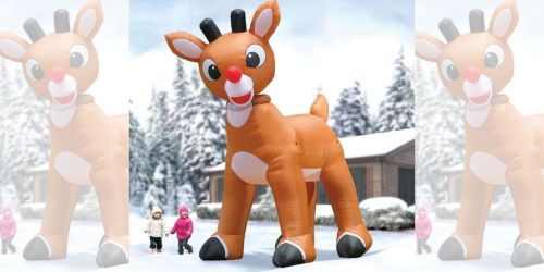 Would You Pay Nearly $400 for This HUGE Inflatable Rudolph From Hammacher Schlemmer?