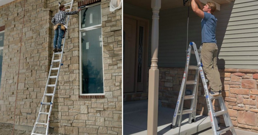 people standing on Werner Ladders