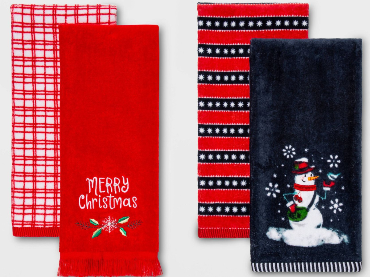 christmas towels