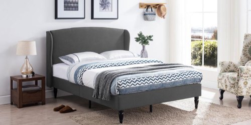 Upholstered Queen Bed Frames as Low as $151 at Home Depot (Regularly $335) + Free Store Pickup