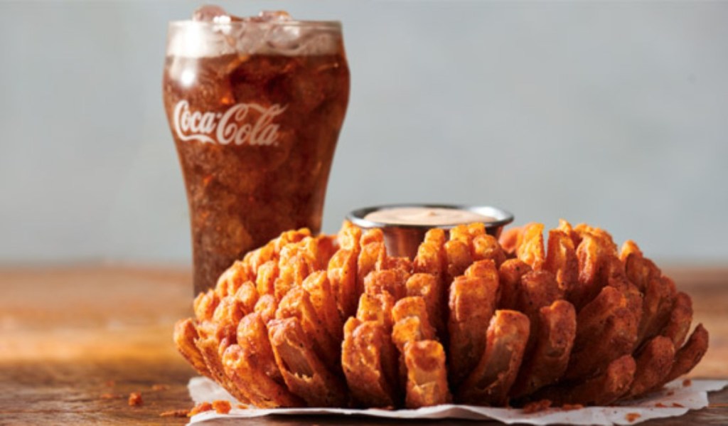 Bloomin' Onion and Coke