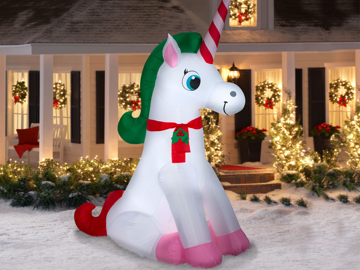 Gemmy Industries 9' Yard Inflatable - Unicorn