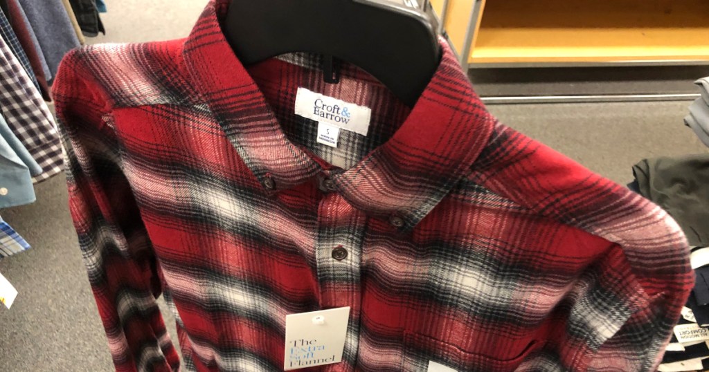 Croft & Barrow men's flannel shirt at Kohl's