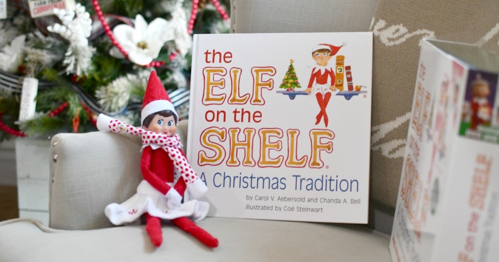 elf on the shelf book and girl elf