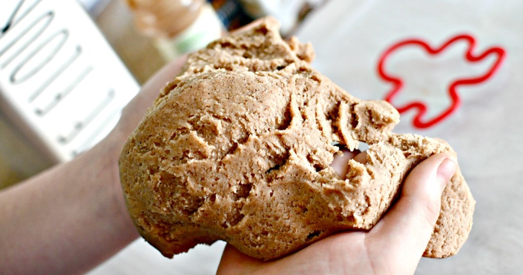 homemade gingerbread play dough