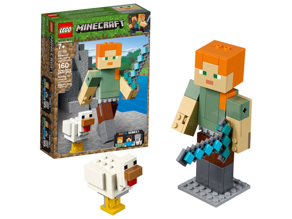 LEGO Minecraft Alex BigFig with Chicken 21149 Building Kit