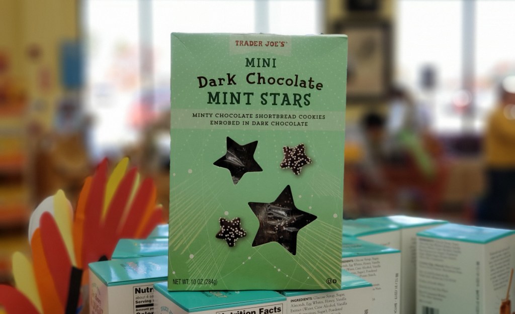 Mini Dark Chocolate Mint Stars at Trader Joe's