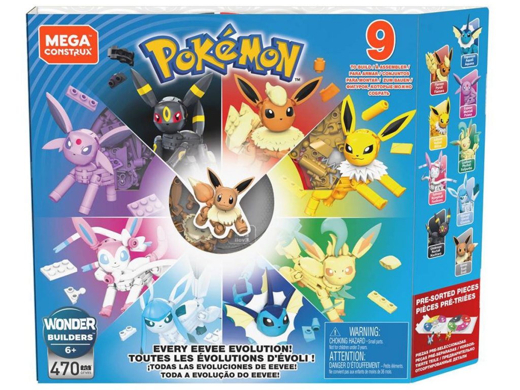 Mega Construx Pokemon Every Eevee Evolution! Pack