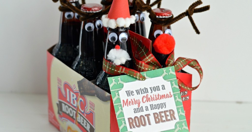 root beer gift reindeer craft