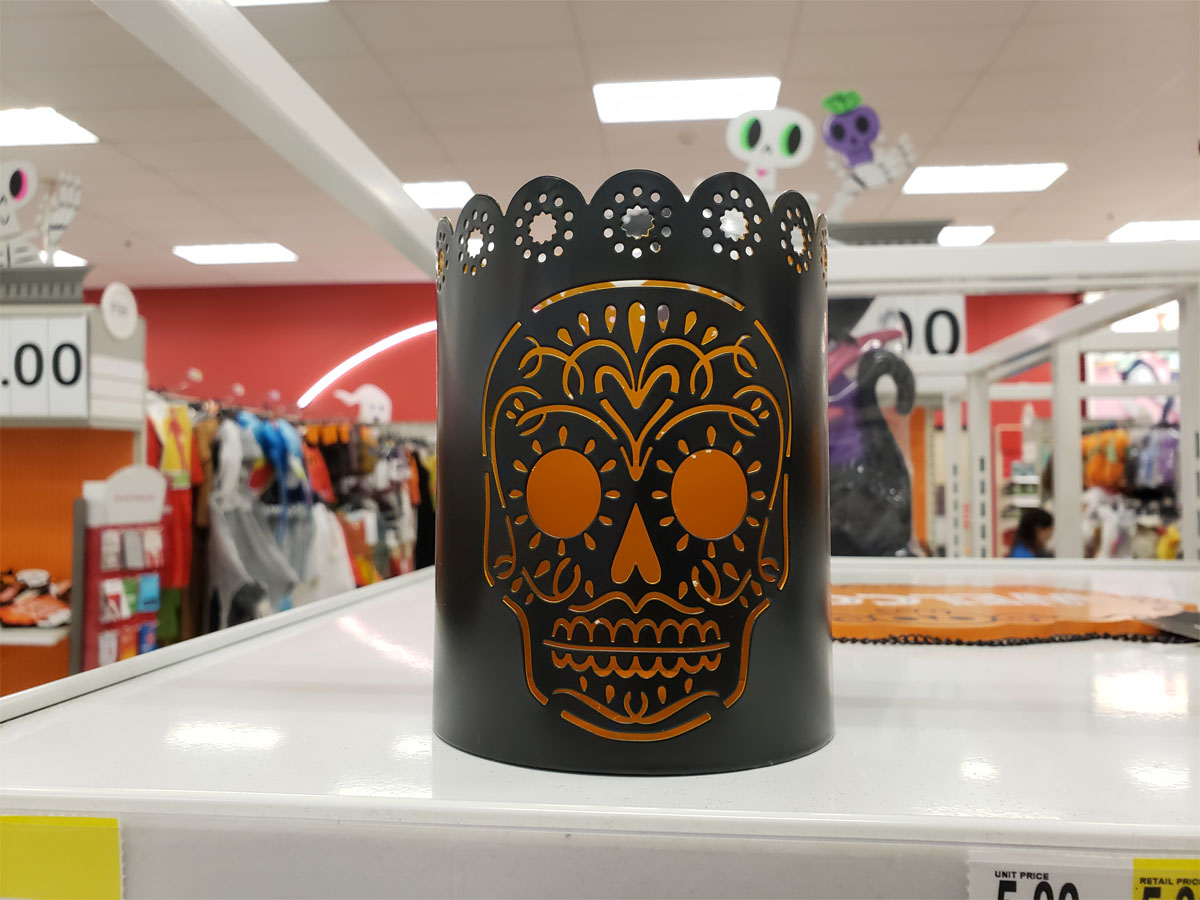 Skull candle holder at Target