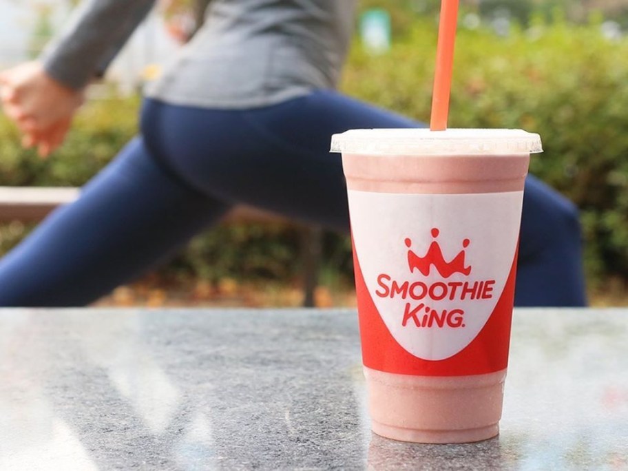 pink Smoothie King drink