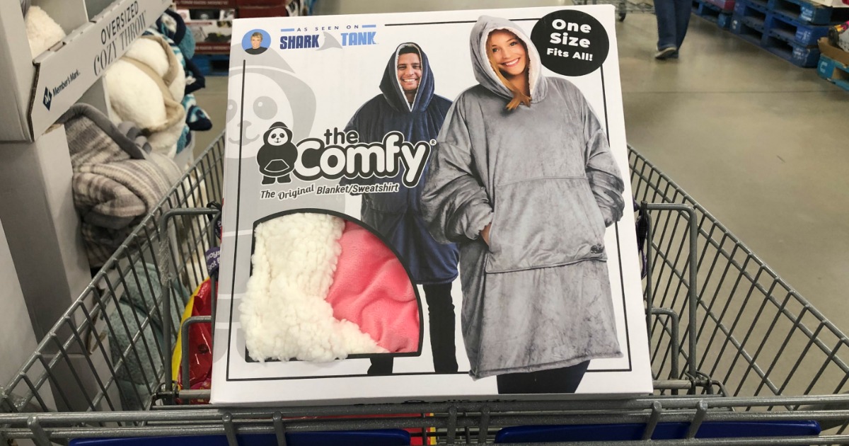 the comfy blanket sweatshirt in Sam's Club cart