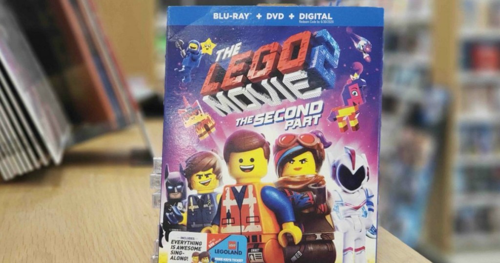 kids movie in packaging near store display