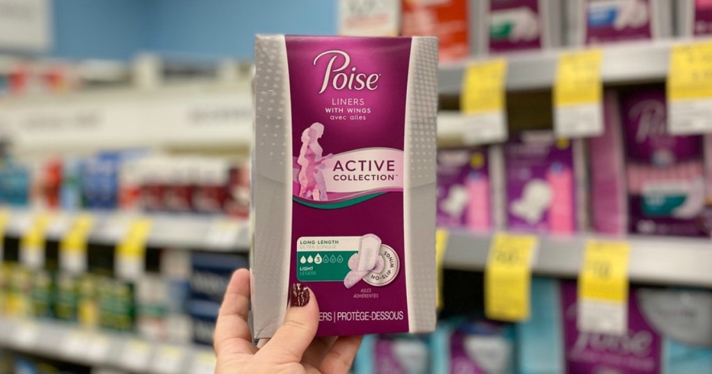 poise active collection pads at target