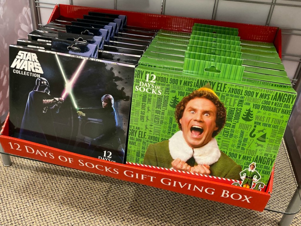 12 Days of Socks on display at JCPenney