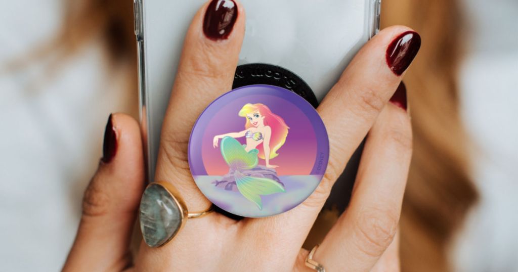 woman hand holding Ariel PopSocket