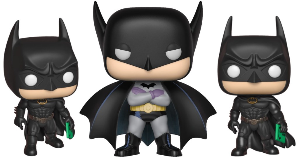 two different Batman Funko Pop! figures