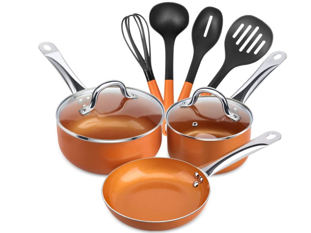 SHINEURI cookware set on amazon 