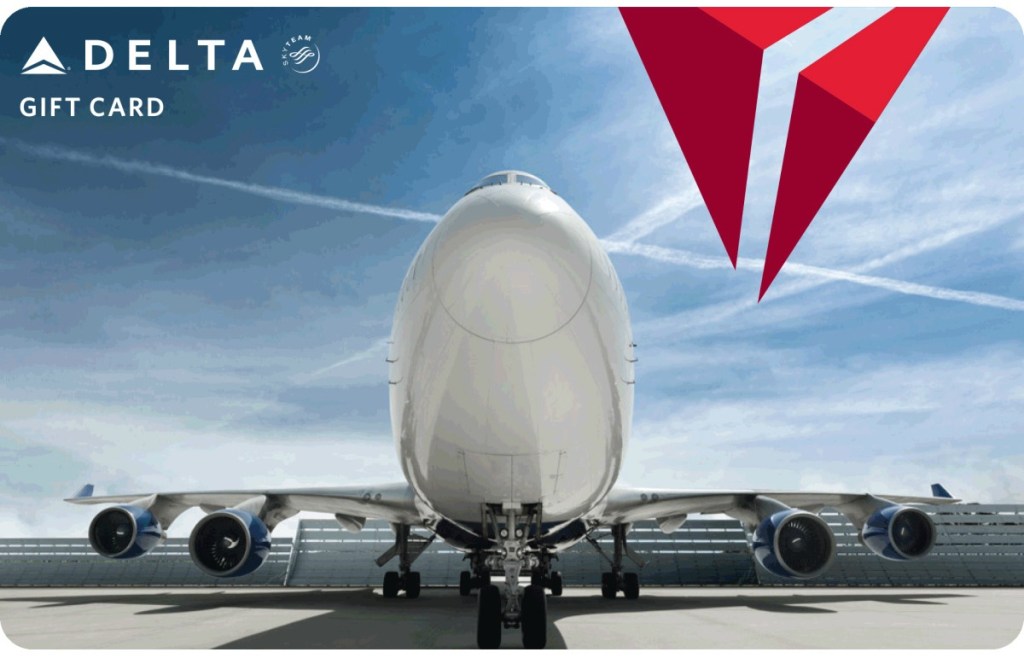 Delta Gift Card with Airplane on front