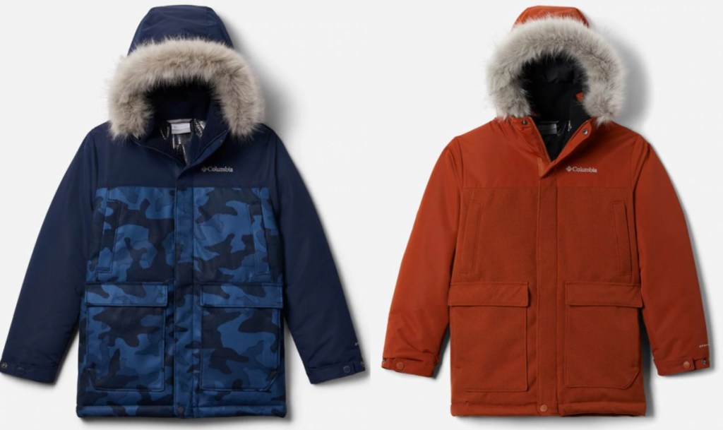 2 boys columbia parkas