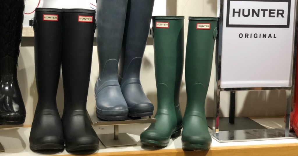 HUNTER brand women's rain boots