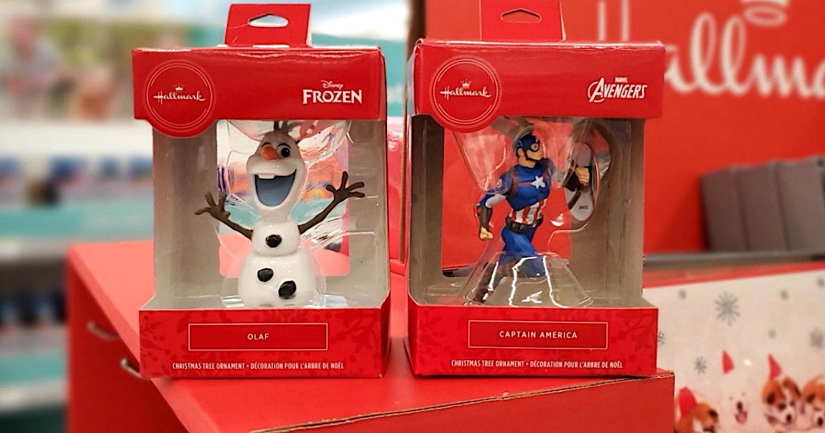 Hallmark Disney and Marvel Christmas ornaments 