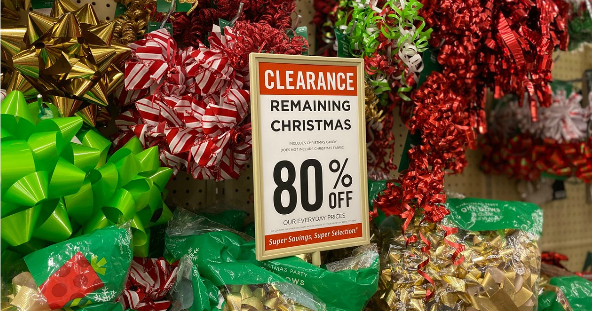Hobby Lobby 80% off Christmas Clearance