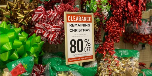 80% Off ALL Remaining Christmas Merchandise at Hobby Lobby