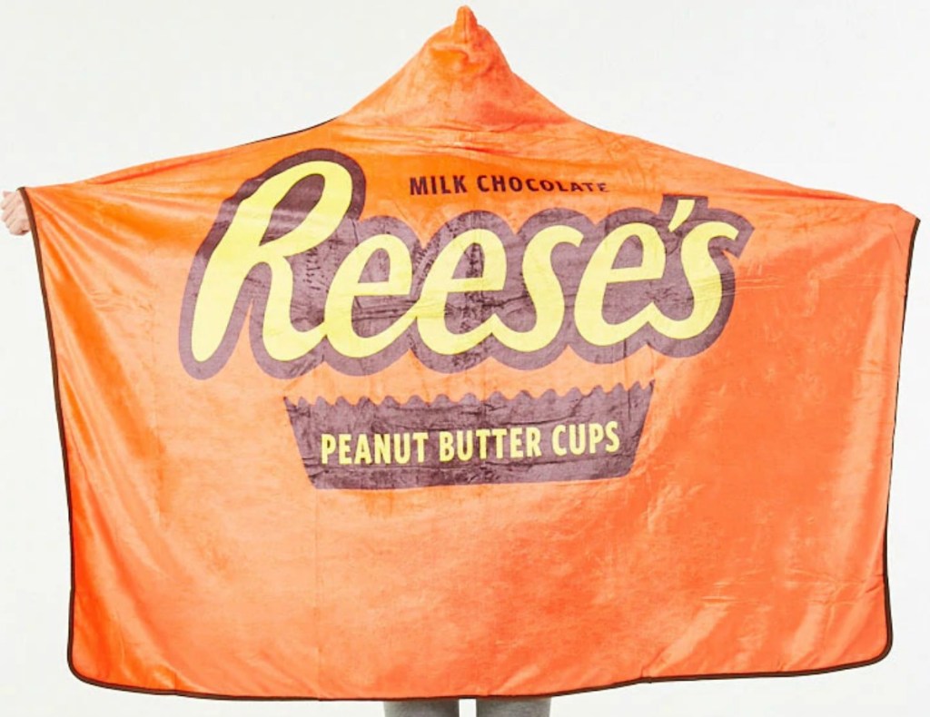 Reese's Peanut Butter Cup themed blanket