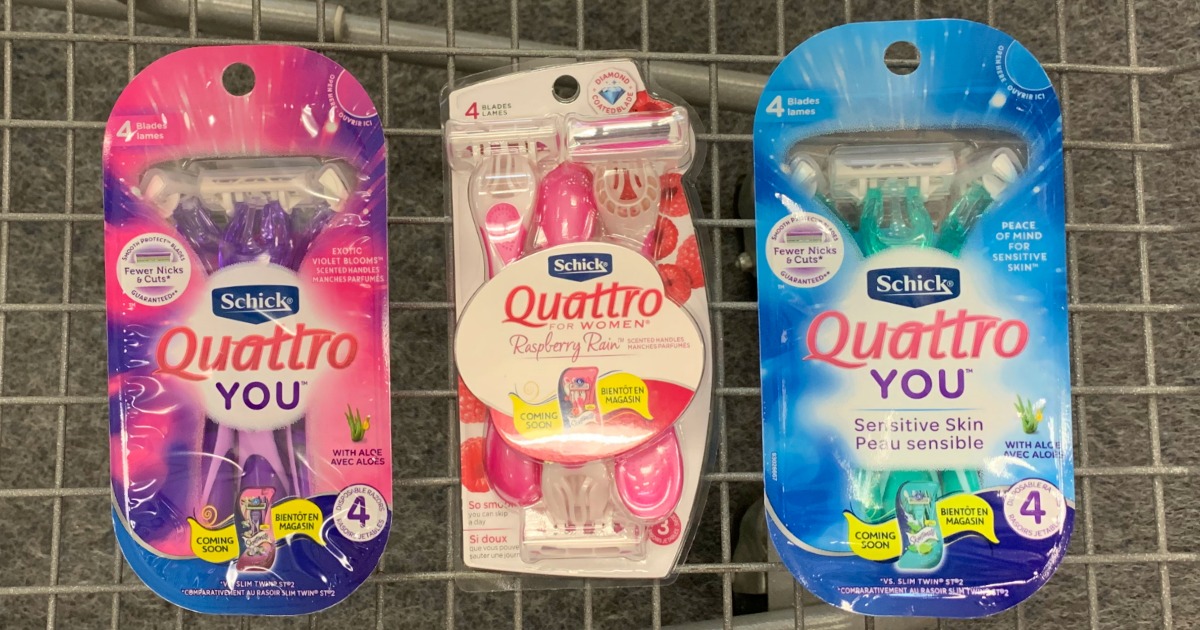 Schick razors in basket