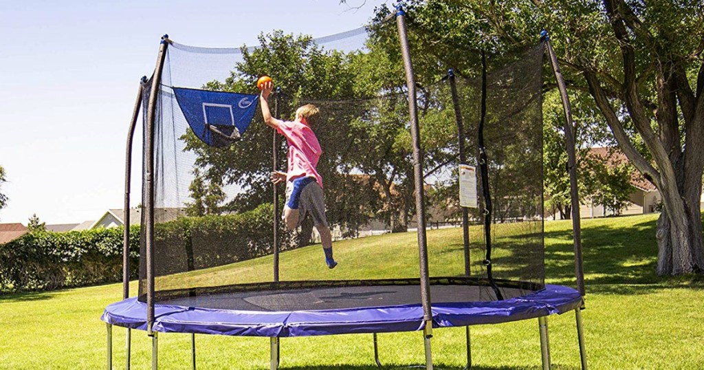 boy jumping on Skywalker Trampoline