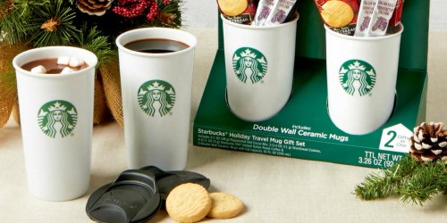 Starbucks Ceramic Travel Mugs w/ Lids 4-Count Gift Set Only $19.99 Shipped at Costco (Regularly $40)