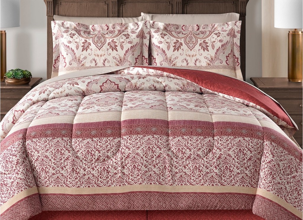 Sunham Delaney Reversible 6-Pc. Twin XL Comforter Set