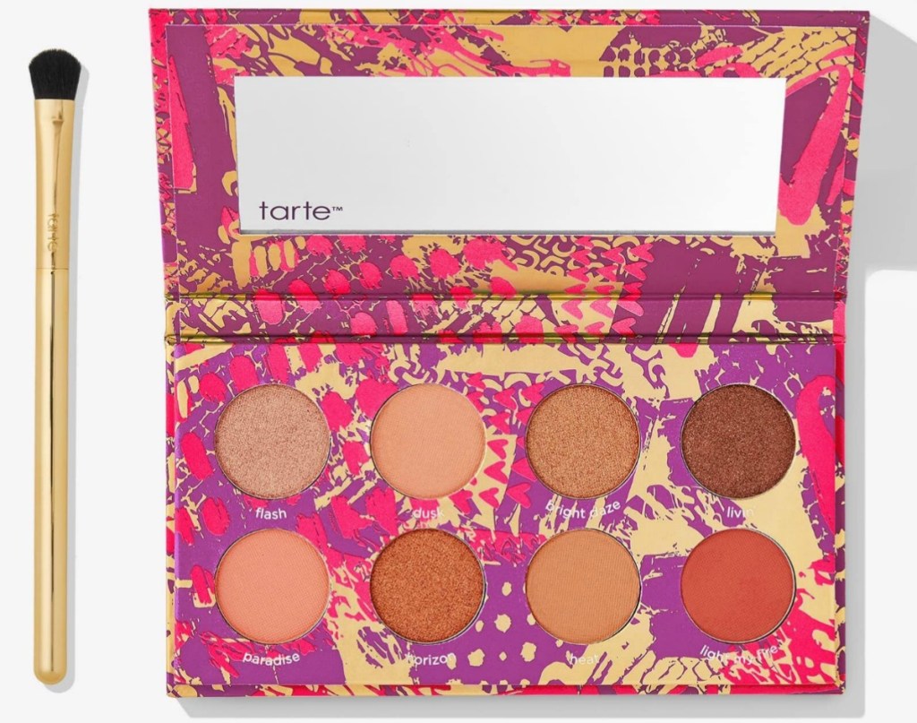 Tarte Cosmetics eyeshadow palette with brush