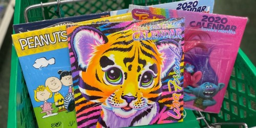 2020 Wall Calendars Just $1 at Dollar Tree | Lisa Frank, Hot Wheels, Peanuts & More