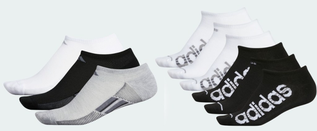 Women's no-show adidas socks