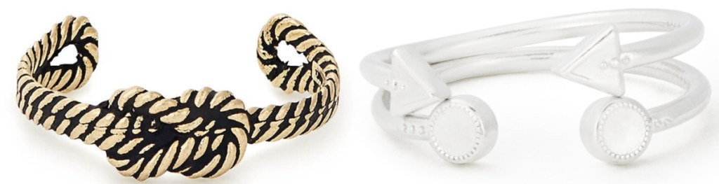 knot ring and arrow ring