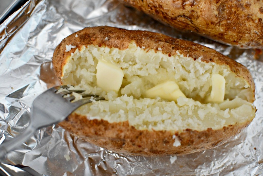 baked potato with butter