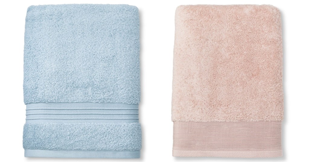 two bath towels from target