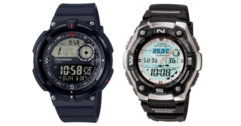 two mens casio watches
