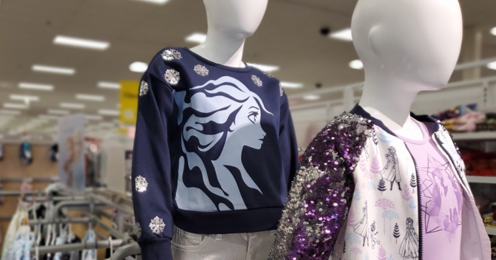 frozen shirt on display at target