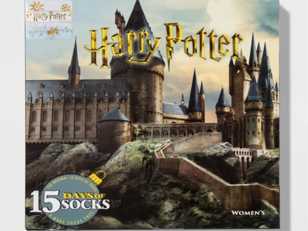 Women's Harry Potter Castle 15 Days of Socks Advent Calendar