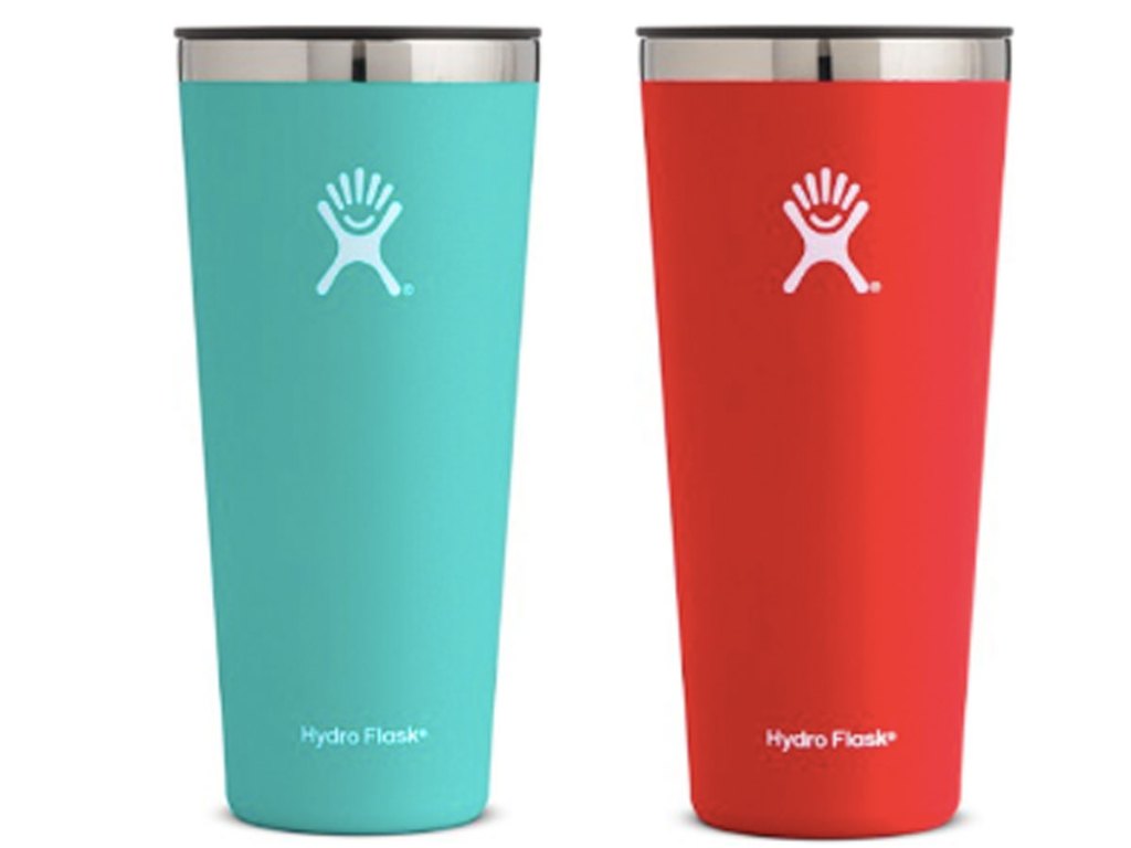 two Hydro Flask Tumblers