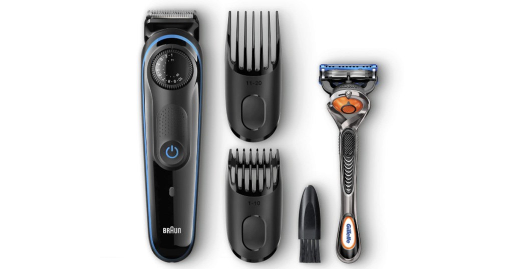 mens braun electric shaving kit