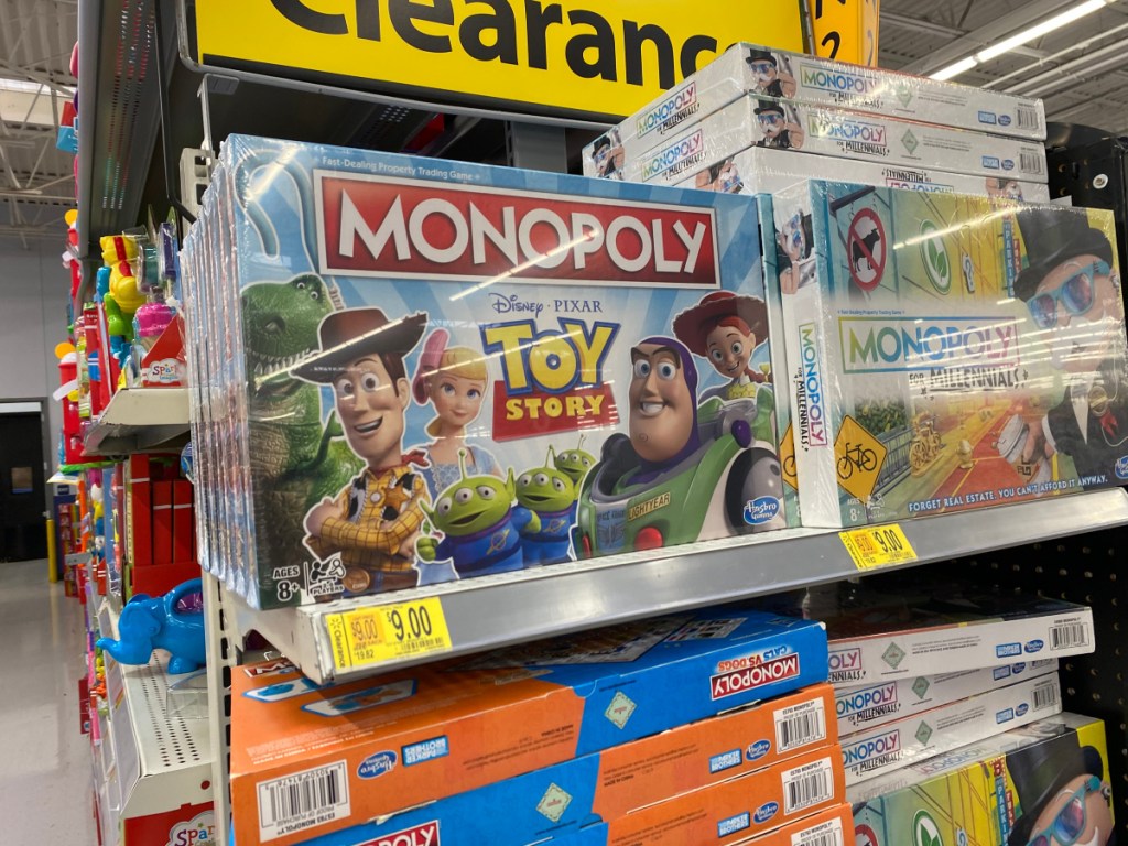 monopoly toy story game in store